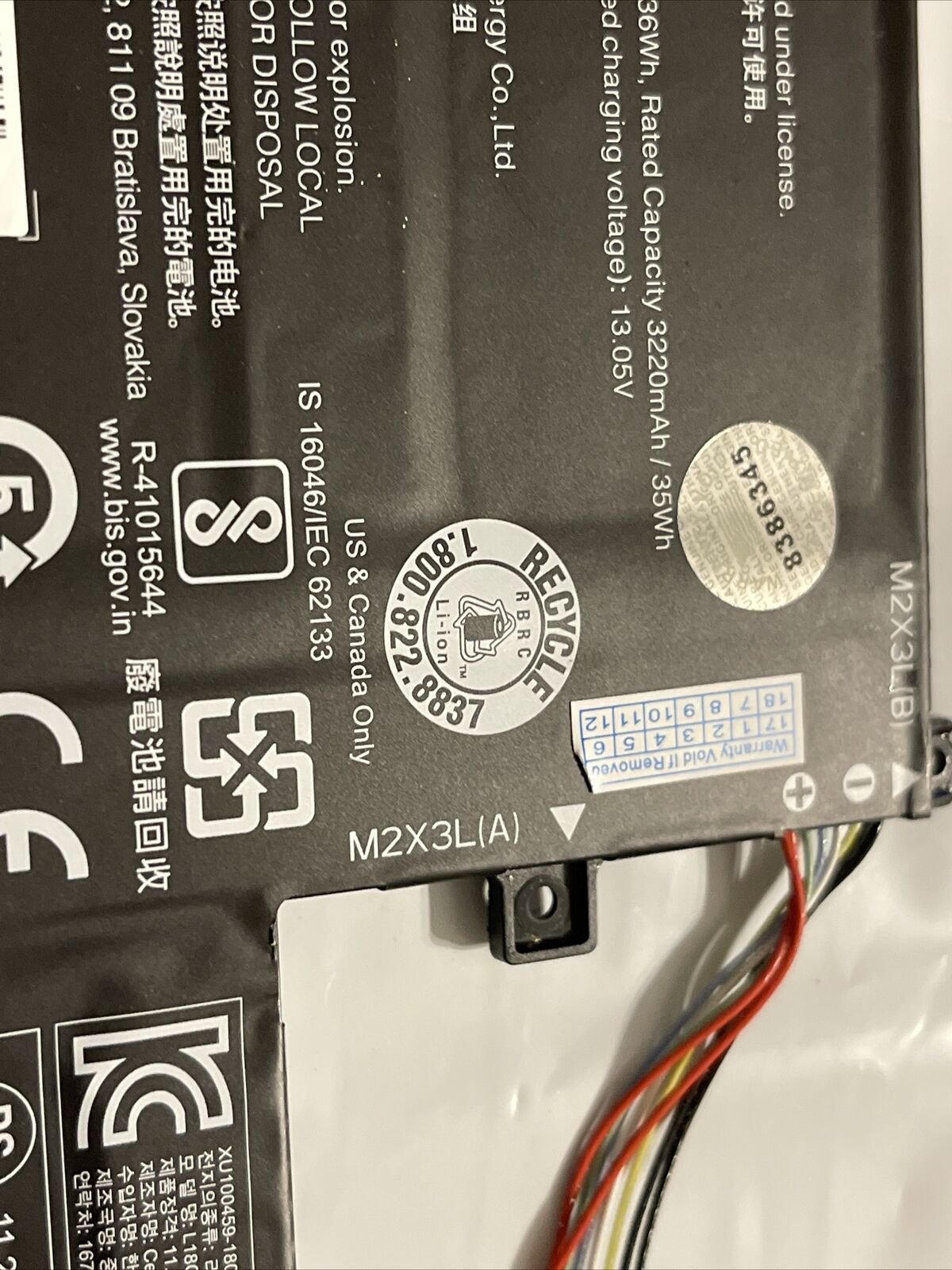 Lenovo IdeaPad 15.6 S340-15IWL Battery 11.25V 36Wh 5B10T09092 L18C3PF6 ata X7