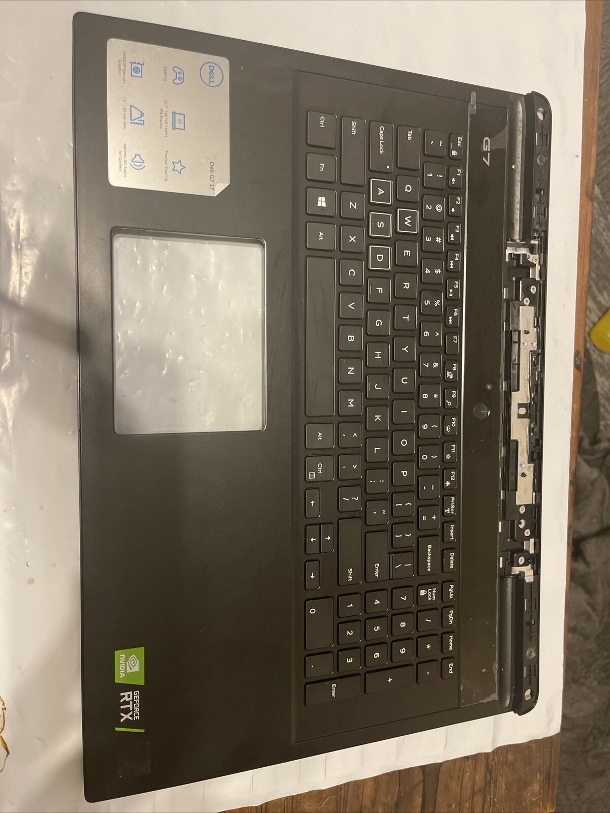 Genuine Dell G7 17 7790 Laptop Palmrest Touchpad US/EN Keyboard 6WFHN 06WFHN P6