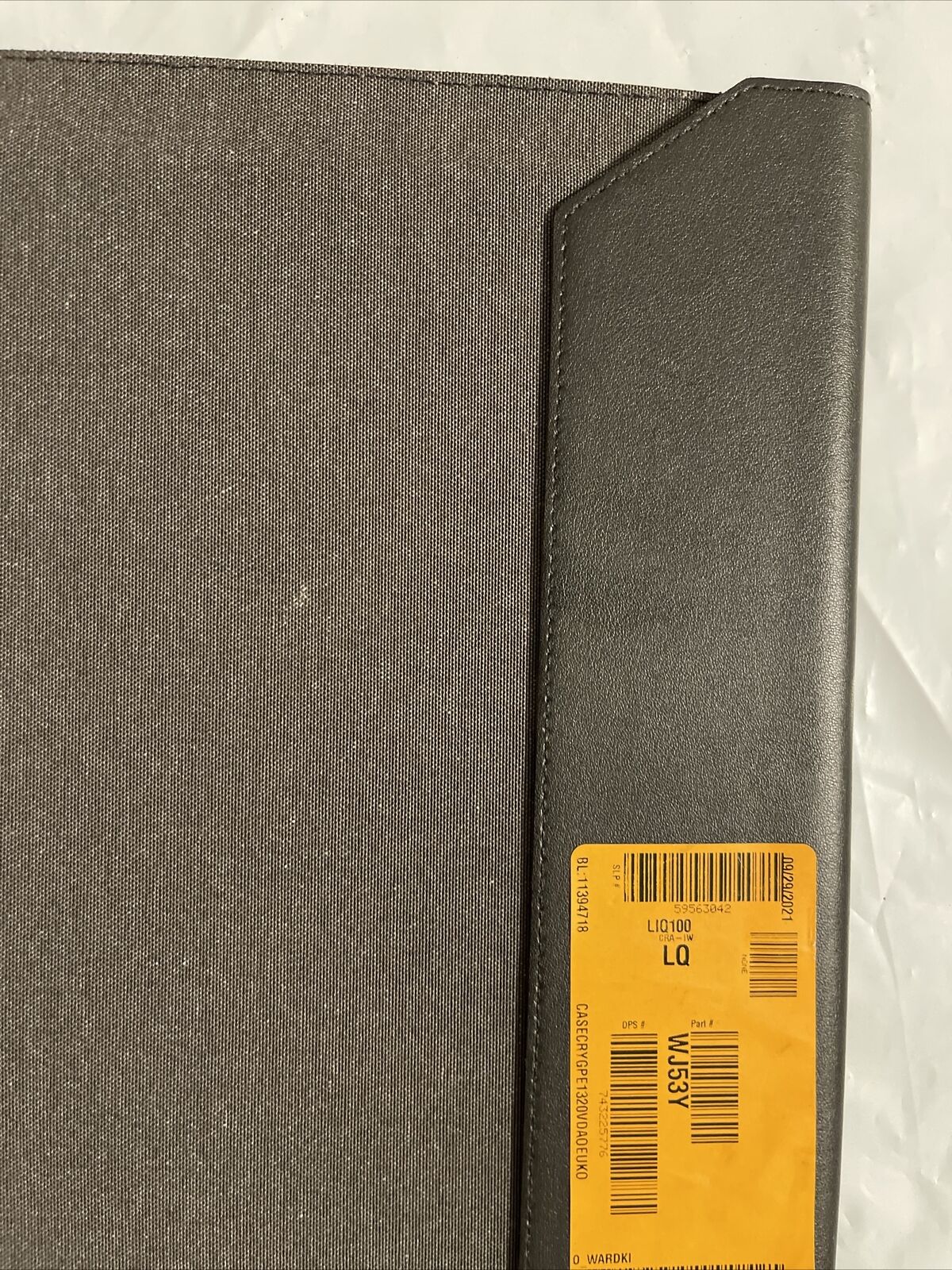 GENUINE Dell Premier Sleeve 13 Notebook sleeve PE1320V WJ53Y 0WJ53Y Grade A