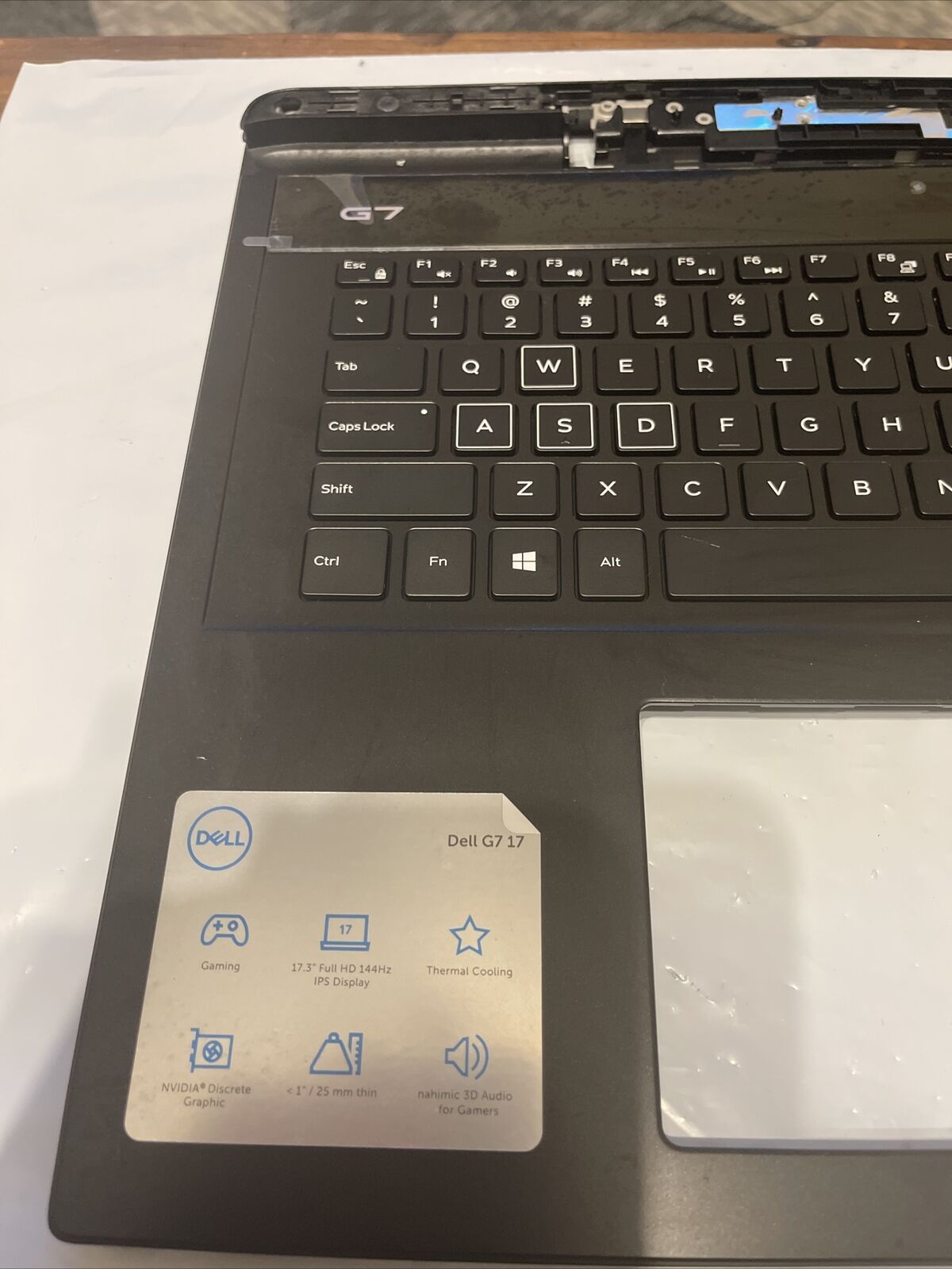 Genuine Dell G7 17 7790 Laptop Palmrest Touchpad US/EN Keyboard 6WFHN 06WFHN P6