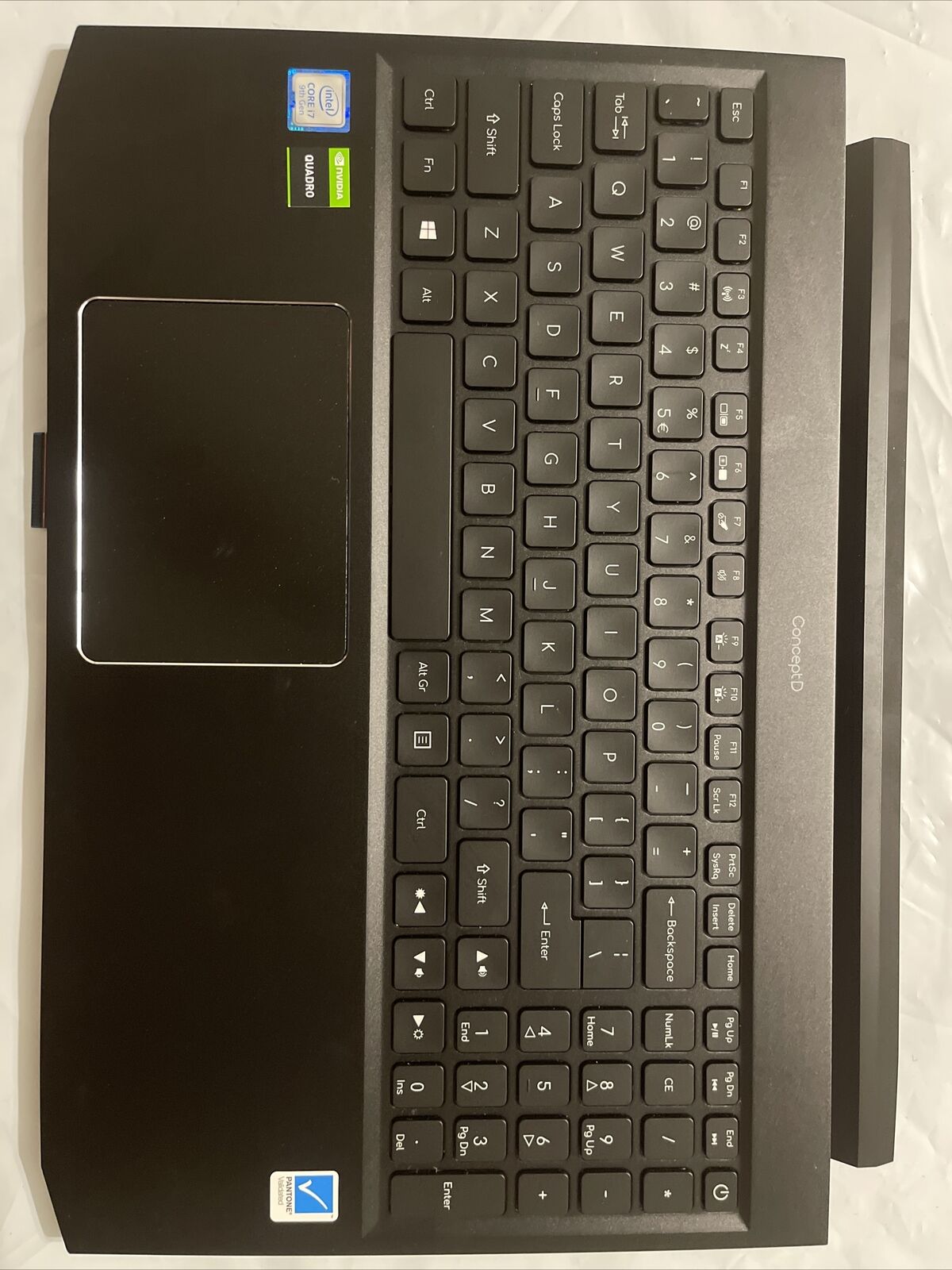 Acer ConceptD 5  15.6 Palmrest 9th Gen w/Touchpad Keyboard Speakers extras H1 P3