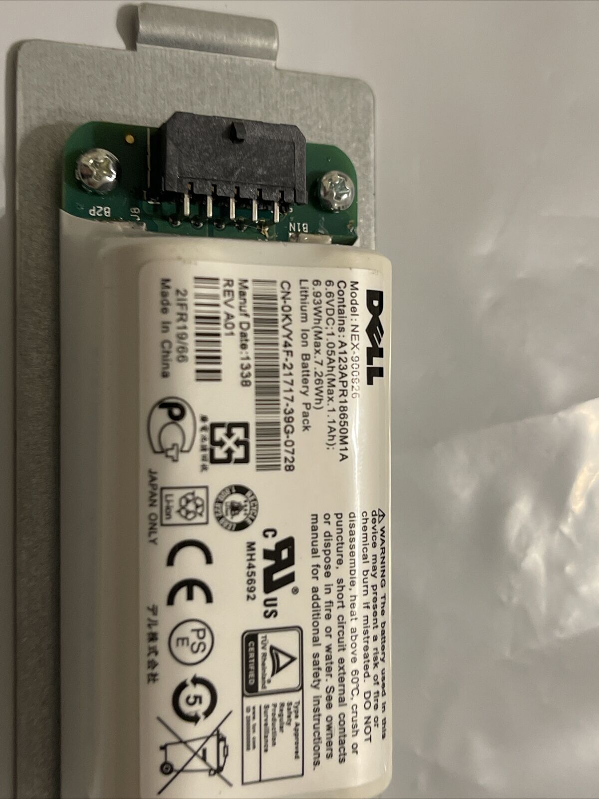 Expired date Dell 10DXV FK6Y KVY4F Equallogic Smart Battery PS4210 PS6210 PS6610