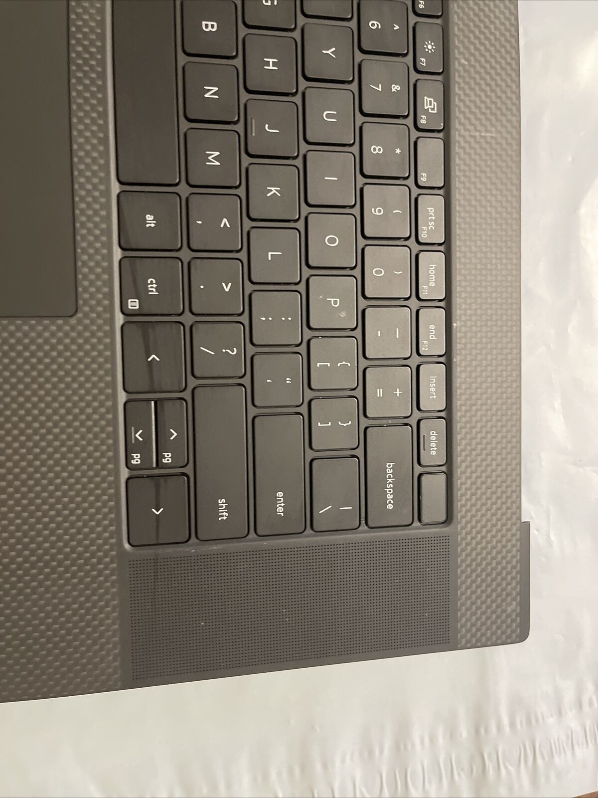 Dell XPS 17 (9700) Touchpad Palmrest US BKL Keyboard Touchpad DW67K 0DW67K h1 2P
