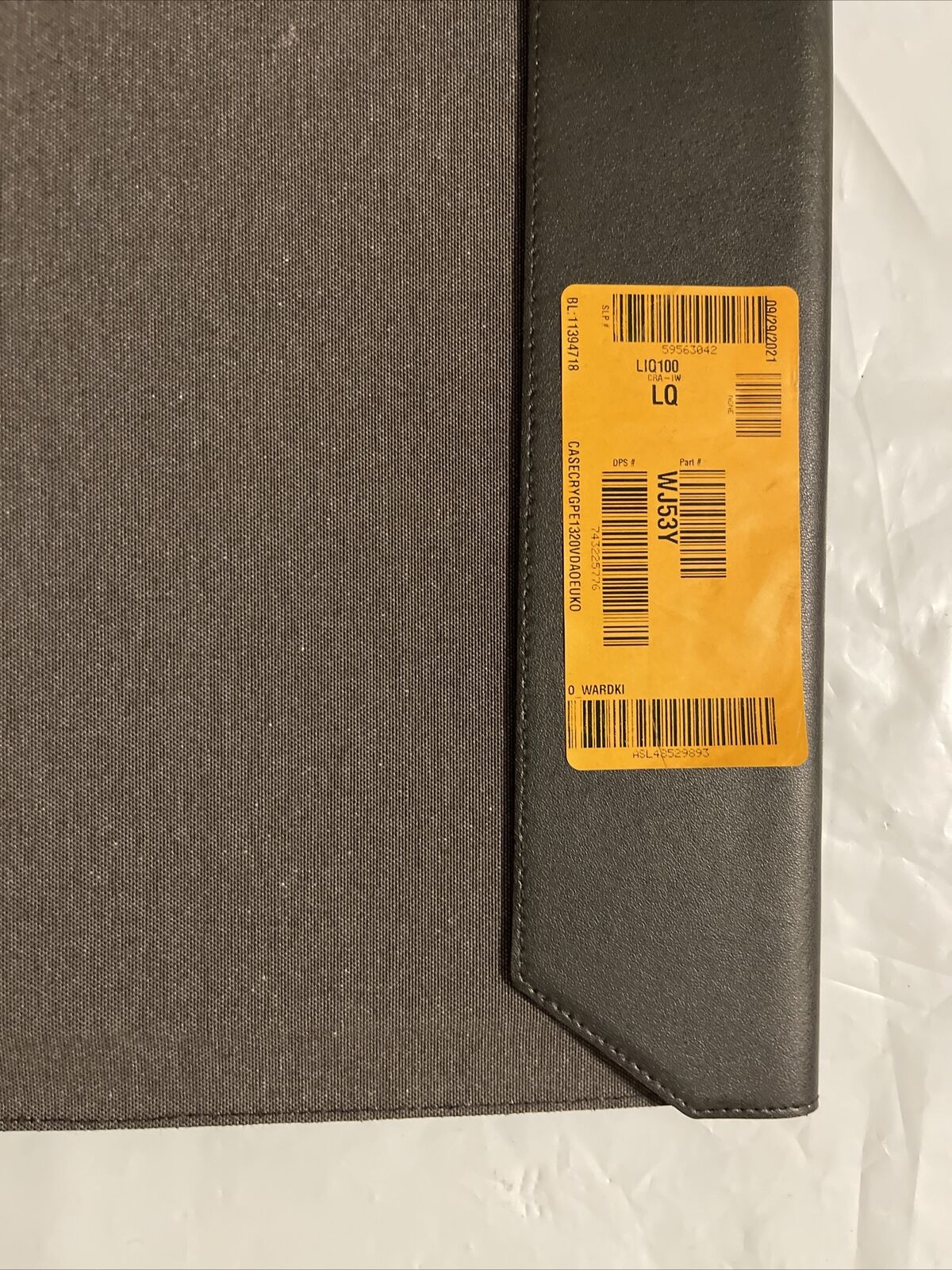 GENUINE Dell Premier Sleeve 13 Notebook sleeve PE1320V WJ53Y 0WJ53Y Grade A