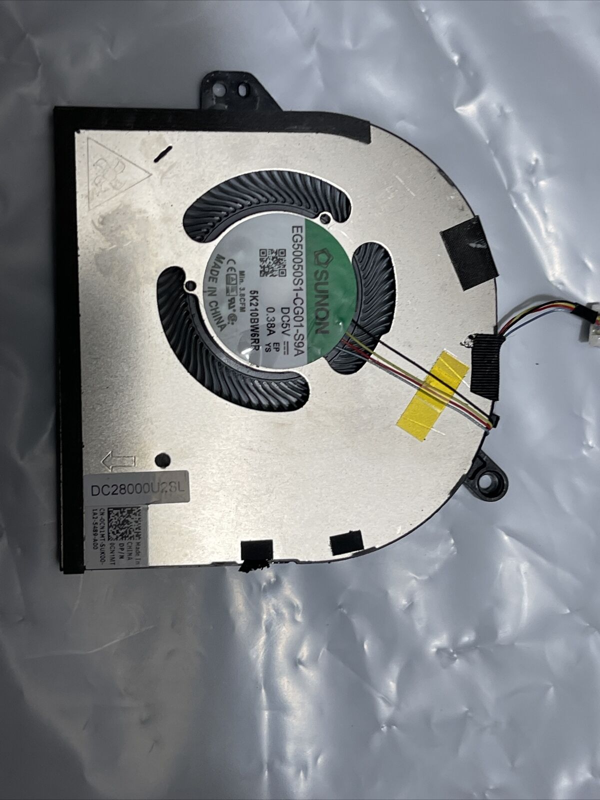 Dell Precision 5550 XPS 15 9500 9510 CPU Cooling Fan Right Side CN1MT 0CN1MT p4