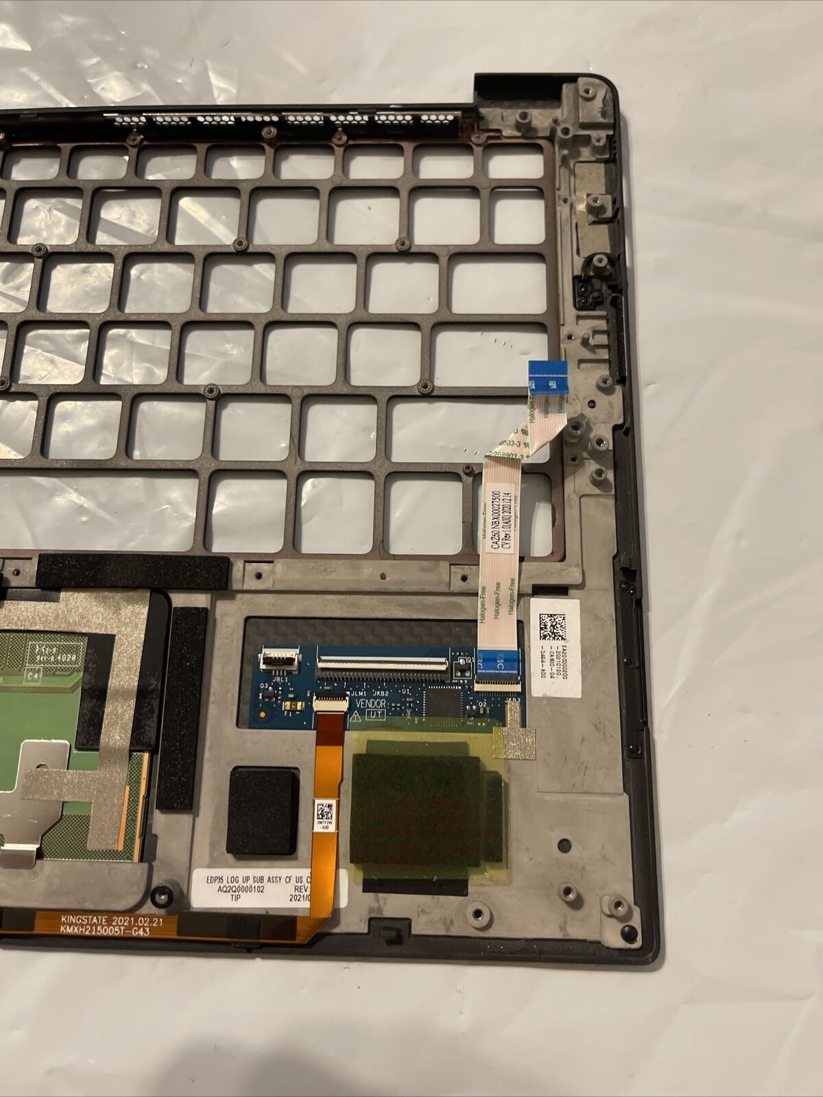 Genuine Dell XPS 9370/9380 Laptop Palmrest  Assembly HUB02 0KPRW0 KPRW0 P6 T3