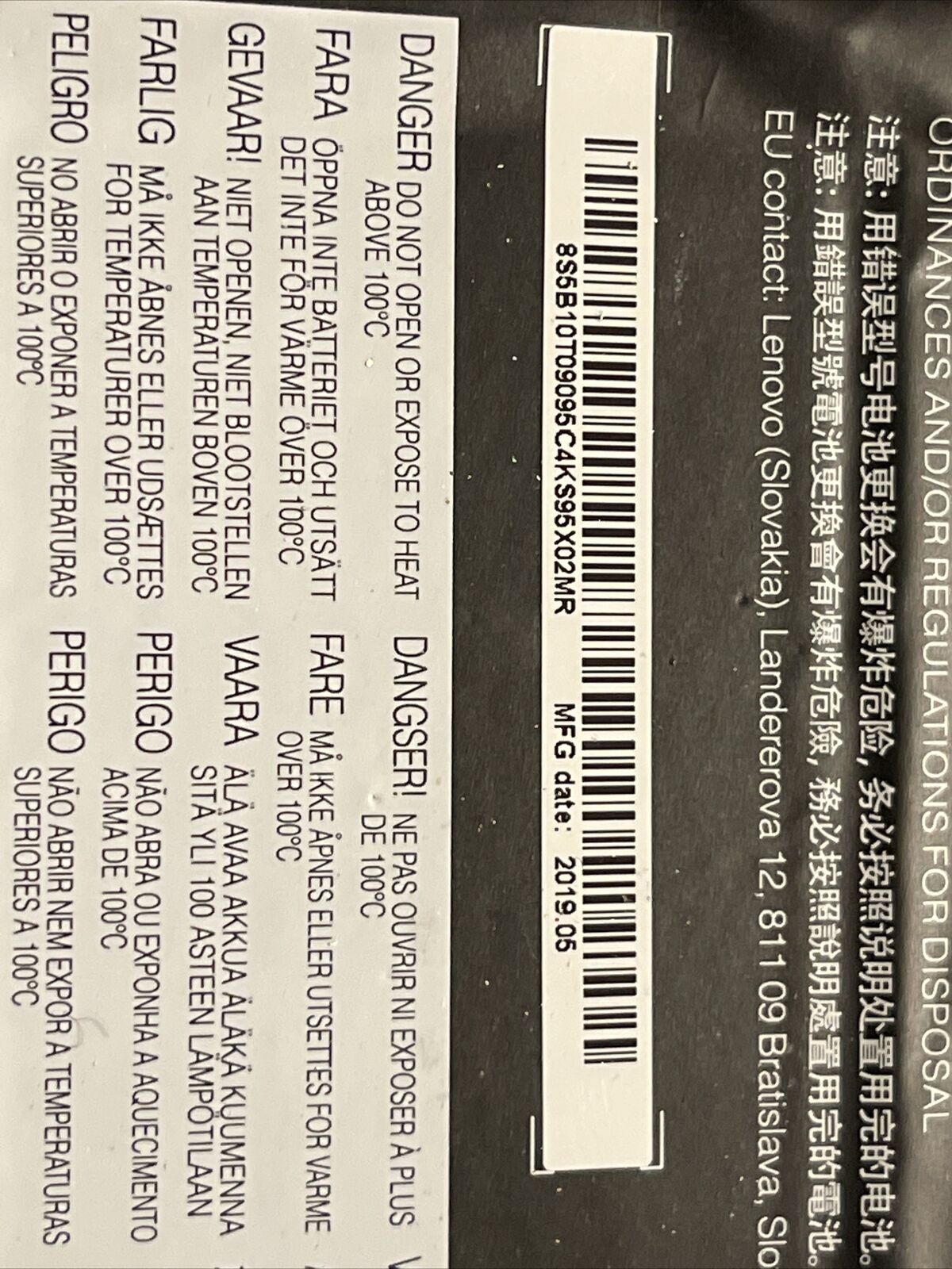 Genuine Lenovo ideapad battery 11.25V 4535mAh L18C3PF7 5B10T09095 ata X7