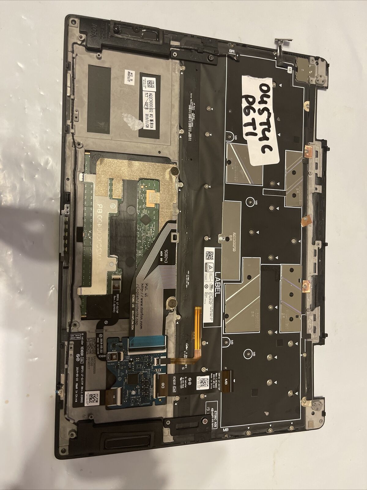 Dell XPS 13 7390 2-in-1 Palmrest Touchpad US/EN BCL Keyboard HUM13 45T4C P6 T1