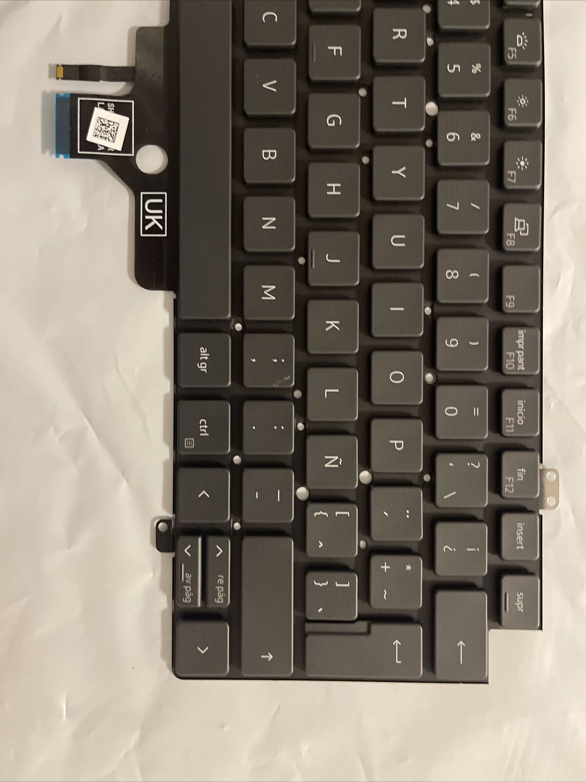 Dell Latitude 7420 Backlit Spanish Latin Teclaso AZERTY layout Keyboard -K5XT4