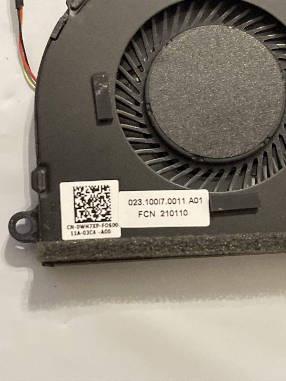 Genuine Dell Latitude 3310 2-in-1 Laptop Cooling Fan Assembly  WH7XP 0WH7XP