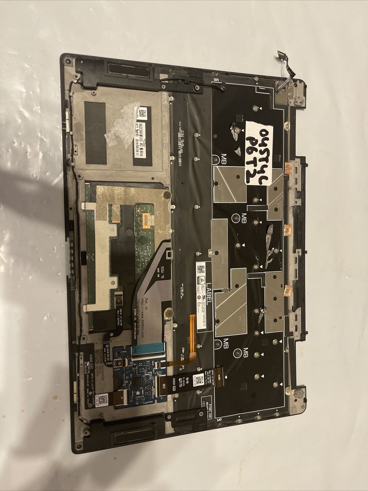 Dell XPS 13 7390 2-in-1 Palmrest Touchpad US/EN BCL Keyboard HUM13 45T4C P6 T2