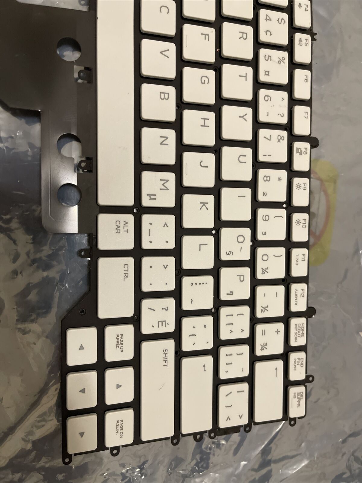 OEM Dell Alienware m15 R3 / m15 R4 White Laptop French Backlit Keyboard X9JC1 H2
