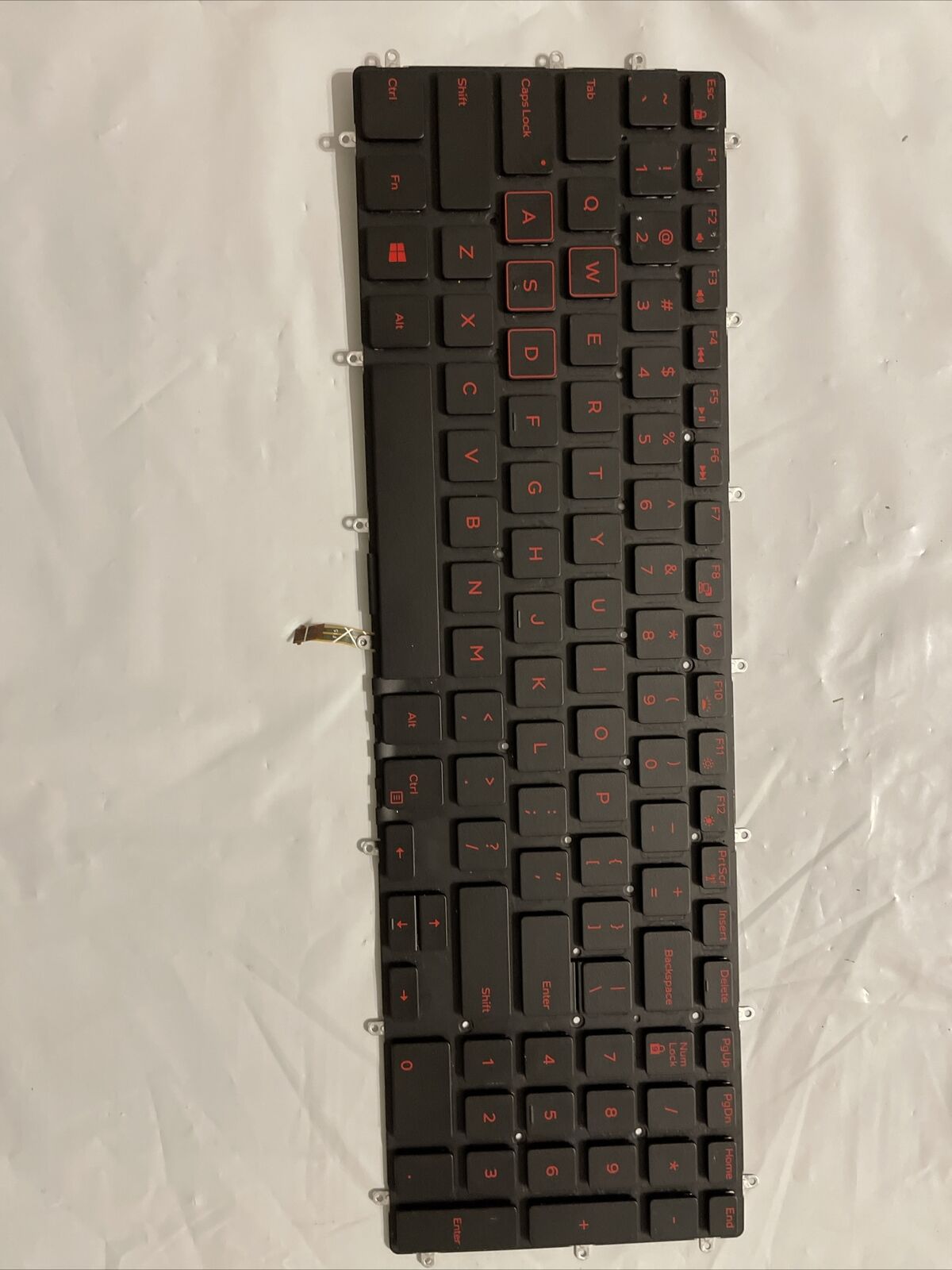 Genuine Dell Inspiron 15 17 7566 7567 Red Backlit Keyboard 3R0JR PK131QP2B00 K5