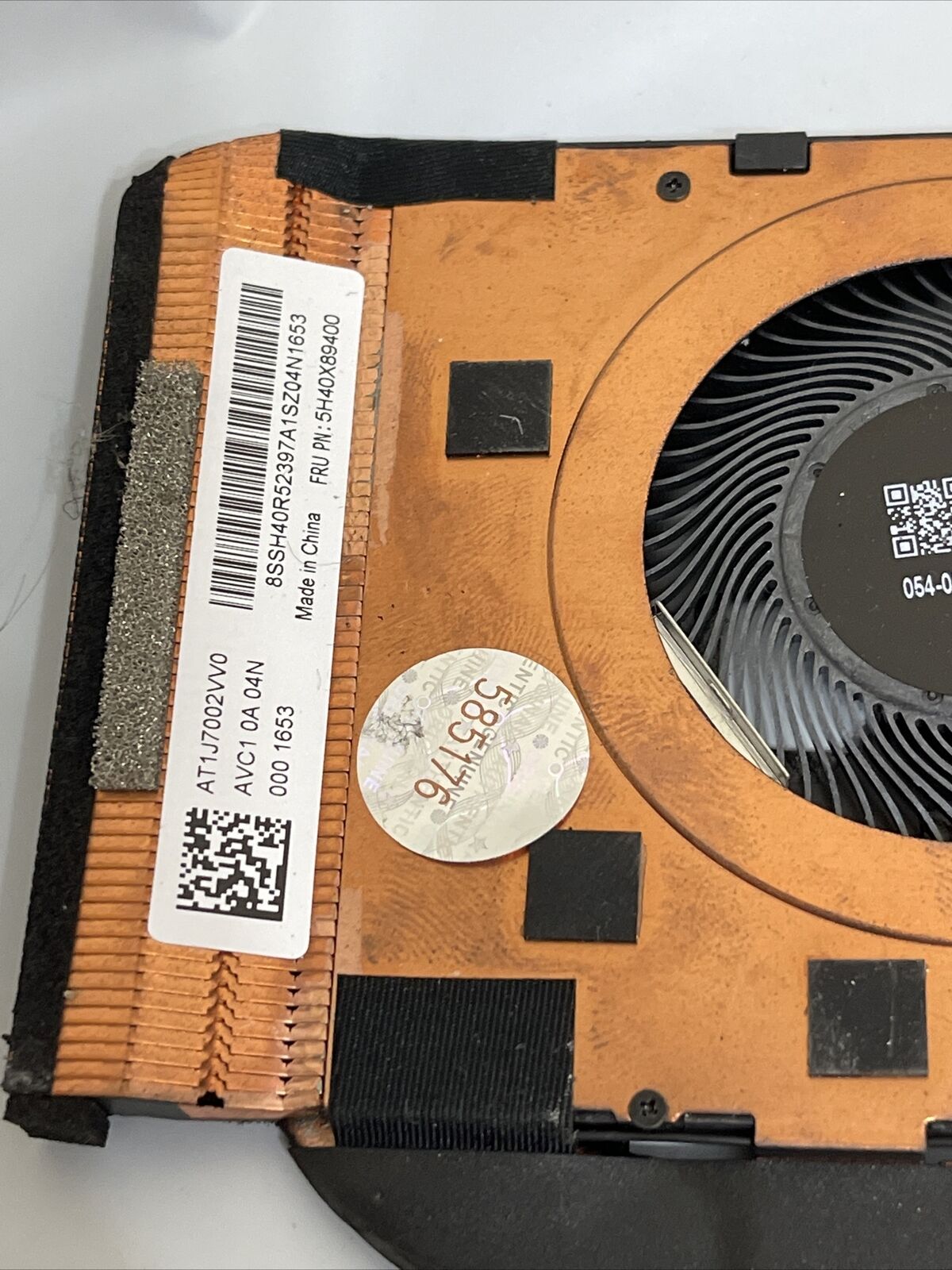Genuine Lenovo Thinkpad T14s Laptop CPU Heatsink Cooling Fan 5H40X89400 ata X9