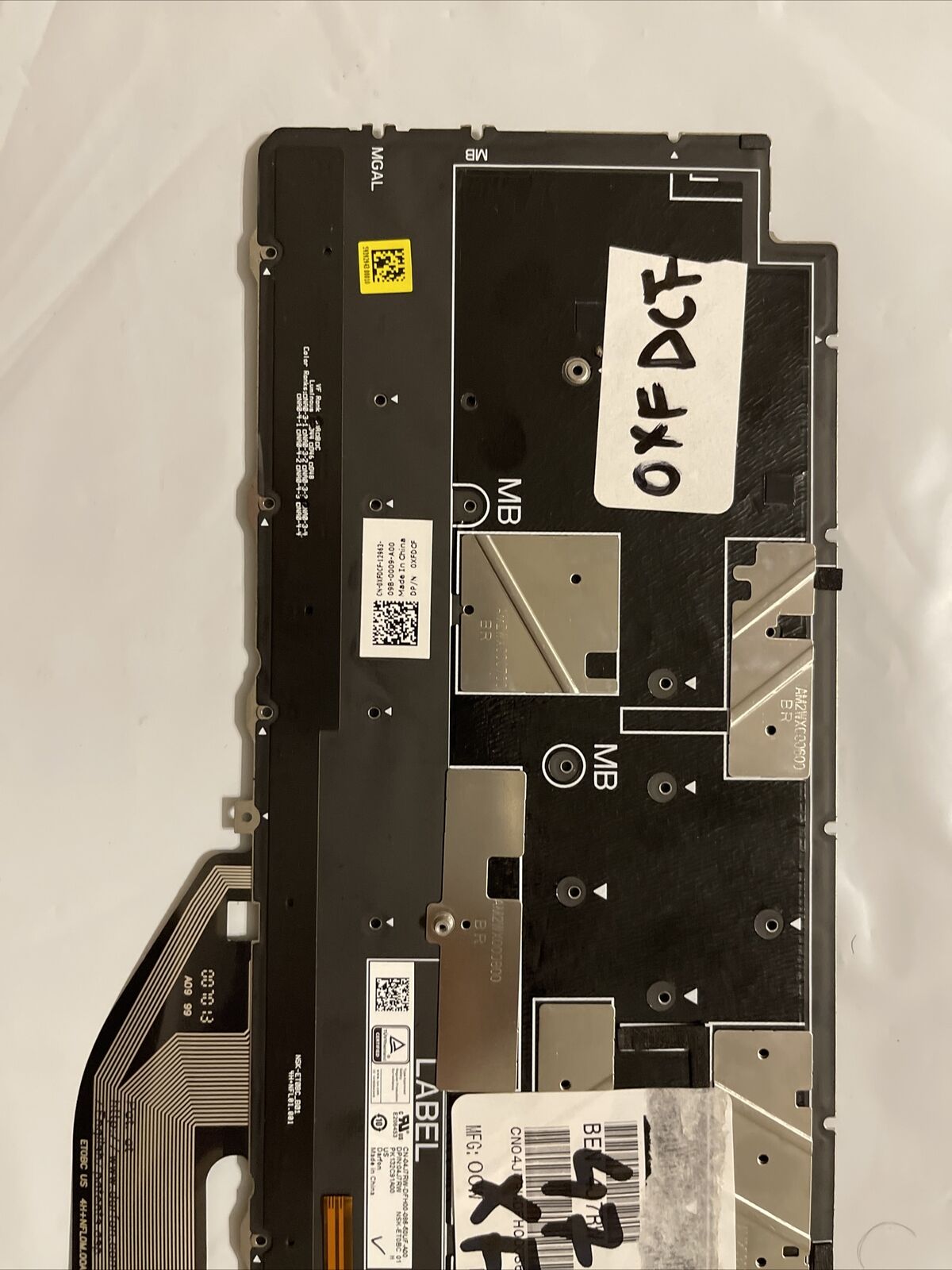 Genuine Dell  XPS 13 7390 2-in-1 US-English Backlit Keyboard XFDCF KTR02 4J7RW