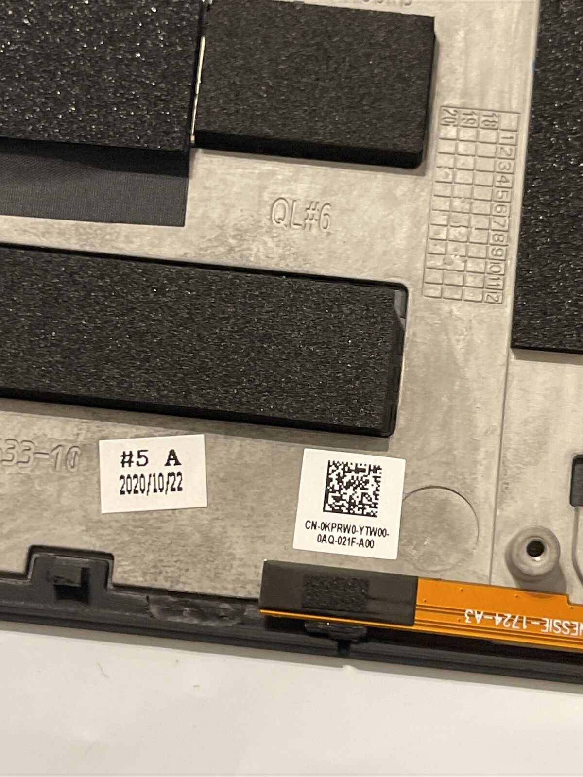 Genuine Dell XPS 9370/9380 Laptop Palmrest  Assembly HUB02 0KPRW0 KPRW0 P6 T4