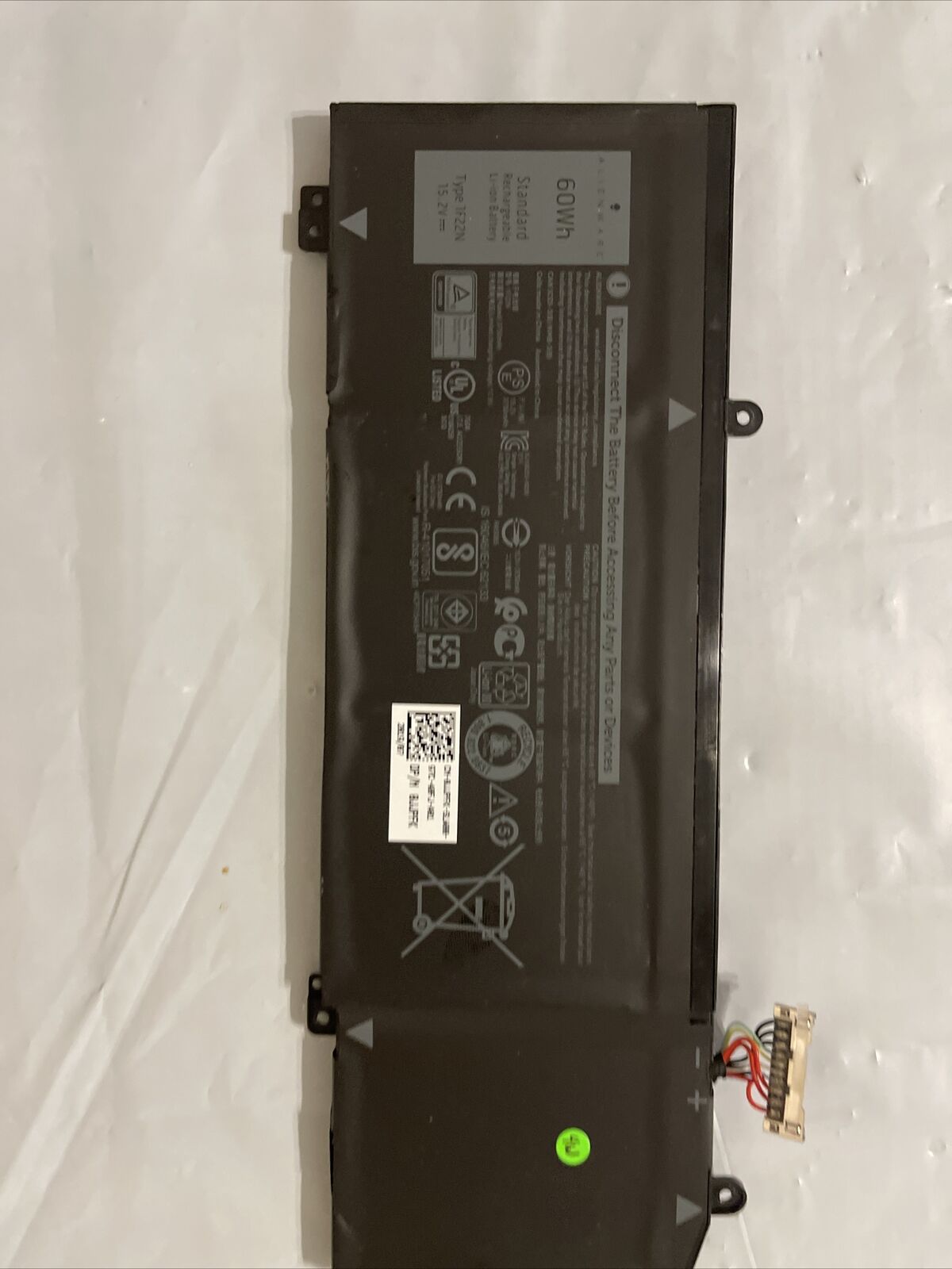 Dell Laptop Battery for Alienware M15 15.2V 60Wh HYWXJ 0HYWXJ  1F22N 01F22N